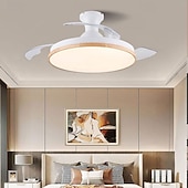 お買い得  シーリングファンライト-LED シーリングファン 90/105cm 1 ライト 調光可能 塗装仕上げ 金属アクリル モダン コンテンポラリー スタイル 寝室 ダイニングルーム リモコンで調光可能