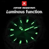levne Quartz hodinky-OLEVS Muži Křemenný Módní Obchodní Wristwatch Svítící Kalendář Datum týden VODĚODOLNÝ Ocel Hodinky