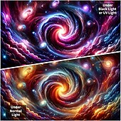 Χαμηλού Κόστους Μαύρισμα ταπετσαρία-blacklight ταπετσαρία uv αντιδραστική λάμψη στη σκοτεινή λάμψη πάρτι νέον διαστημικό σύμπαν φύση ψυχεδελική trippy ομιχλώδης κρεμαστή ταπισερί τοίχου τοιχογραφία για κρεβατοκάμαρα σαλονιού