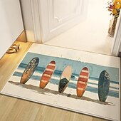 billiga Dörrmattor-sommar sufer board område matta kök matta halkfri oljesäker golvmatta vardagsrum matta inomhus utomhus matta sovrum dekor badrum matta entré matta dörr matta