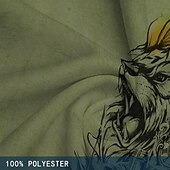 billiga Casual byxor med tryck för män-Herr Hawaiisk Byxor 3D-tryck Byxor med raka ben Medium Midja Dragsko Elastisk midja Helgdag Stränder Sommar Vår Höst Slapp form Oelastisk