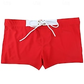 baratos calção de banho boxer masculino-Homens Bermuda de Surf Shorts de Natação Calção Justo de Natação Patchwork Com Cordão Cintura elástica Bloco de cor Conforto Secagem Rápida Curto Feriado Praia Final de semana Moda Casual Branco