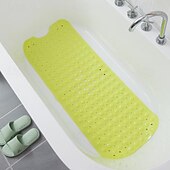billige Antiskli baderomsmatte-badekar matte sklisikker badematte for badekar, 40 x 16 tommer dusjmatte med sugekopper, ekstra stor og maskinvaskbar, badematter for bad