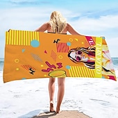economico set di asciugamani da spiaggia-telo mare oversize 100% microfibra 35&quot;x70&quot;, telo mare grande per adolescenti e adulti, asciugatura rapida, assorbente, morbido, versatile per viaggi, bagno e piscina, regalo per le vacanze 160x80 cm