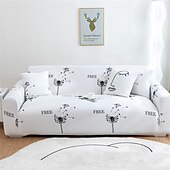 abordables Funda de sofá-Funda de sofá de verano de seda helada, cobertura completa para sala de estar, funda de asiento de sofá, funda de protección de cojín para muebles elástica súper suave para sala de estar