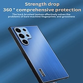 Недорогие Чехлы для Samsung-телефон Кейс для Назначение SSamsung Galaxy S24 S23 S22 S21 Ultra Plus А55 А35 А25 А15 5Г A54 A34 A14 Samsung A13 5G A13 Кейс на заднюю панель Защита от удара ТПУ Металл