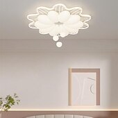 お買い得  シーリングライト-モダンなアクリル天井ランプ、調光可能、54cm LEDフラワーデザイン、調節可能なライトブランチシャンデリア、埋め込み設置シャンデリアランプ、リビングルーム、寝室、レストランに最適