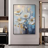 economico Dipinti a olio-pittura a olio fatta a mano dipinta a mano arte della parete impressione fiori tela pittura decorazione della casa arredamento senza cornice solo pittura