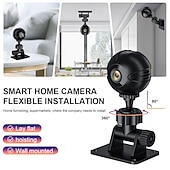 billiga IP-nätverkskamera för inomhus-mini wifi-kamera, 1080p hd spionkamera dold med ljud och video, minikamera med nattseende rörelsedetektering för utomhus/inomhus