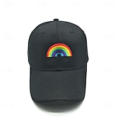 זול אביזרים-קשת ליל כל הקדושים כובעים LGBT LGBTQ הומו לסבית מבוגרים בגדי ריקוד גברים בגדי ריקוד נשים נשף מסכות מצעד הגאווה חודש הגאווה תחפושות ליל כל הקדושים קלות לְהִתְחַפֵּשׁ