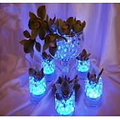 ieftine Lumini Subacvatice-Lumină cu LED pentru piscină submersibilă cu telecomandă rgb Lumină pentru scufundări pentru acvariu, alimentată cu baterie, lumină subacvatică 3 LED, iaz de nuntă, piscină, cadă de baie, vază de petrecere în acvariu, 1 buc.