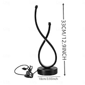 abordables Lámparas de mesa-Lámpara de mesa de lujo con luz creativa de 1 pieza, luz LED de mesa con control táctil regulable con interruptor, alimentación USB de 5 V para dormitorio, oficina, estantería, decoración del hogar de