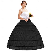 levne spodnička-Spodnička Klasická Lolita Rokoko Barroco Po kotníky Spodnička Pod sukní Krinolína Princeznovské Pro nevěstu Maškarní kostým Dámské Královský předvečer Všech svatých Karneval Svatební Párty Maturitn