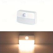 abordables veilleuses à capteur-Veilleuse à détecteur de mouvement LED, lampe de lecture nocturne à LED d&#039;intérieur, veilleuse à piles avec capteur de mouvement, pour chambre à coucher, cuisine, escaliers, couloir, bureau