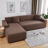 economico Copertura per divano-copridivano resistente all&#039;acqua copridivano 1/2/3/4 posti per soggiorno copridivano elastico ad angolo a L copridivano