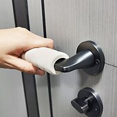 olcso Tárolás és rendszerezés-2db kilincsvédő huzat, ütközésgátló egység ajtókilincs, hálószobaajtó zárbetétek, antisztatikus kilincskesztyűk, univerzális