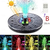 cheap Underwater Lights-Solar Fountain Water Pump with color LED Lights for Bird Bath Floating Garden Pond Tank Solar Pump