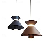 economico Luci a sospensione-lampada a sospensione a led isola cucina lampada a sospensione 1 luce 15 cm design singolo metallo finiture verniciate camera da letto moderna in stile nordico sala da pranzo 110-240v