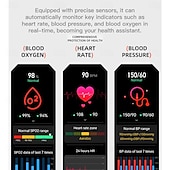 preiswerte Intelligente Armbänder-696 S320B Smartwatch 2.02 Zoll Smart-Armband Bluetooth Schrittzähler Anruferinnerung Schlaf-Tracker Kompatibel mit Android iOS Herren Freisprechanlage Nachrichterinnerung Step Tracker IP 67 44mm