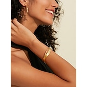 preiswerte Damenarmband-Damen Armreife Gold Messing Elegant