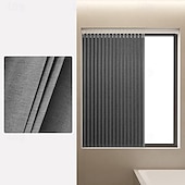 voordelige Deurgordijnen-verticale zonwering waterdichte lamellenstof thermisch geïsoleerd energiebesparende uv-bescherming decoratie verticale jaloezieën