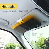 halpa Aurinkosuojat ja -visiirit-2 in 1 päivä- ja yökäyttöön häikäisyä estävä voimakas valo aurinkosuoja auton kuljettajalle lunta heijastava kaukovaloja estävä