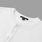 economico T-shirt e Canottiere Elite da Uomo-Per uomo Albero di Cocco Maglietta Maglia Henley 100% Cotone Manica Corta Grafico Camicia Bianco Blu Grigio Maglietta comoda Vacanza Streetwear Abbigliamento di stilista