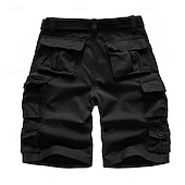 tanie Klasyczny-Męskie Spodenki Taktyczne Spodenki cargo Szorty Guziki Multi Pocket Równina Zdatny do noszenia Krótki Na zewnątrz Codzienny Wyjściowe Moda Klasyczny Zieleń wojskowa Żółty kamuflaż