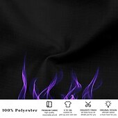 preiswerte Bedruckte Freizeithosen für Herren-Herren Grafik Freizeithose Mittlere Taille Urlaub Gerader Schnitt Sommer Frühling 3D-Druck Purpur