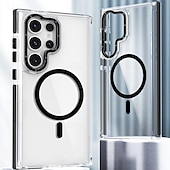 abordables Coques Samsung-téléphone Coque Pour Samsung Galaxy S24 Ultra Plus S23 Ultra Plus S21 FE A55 A35 A25 A15 5G A54 A34 A14 S20 FE S25 Ultra Coque Arriere Transparente Prise en charge de la charge sans fil Antichoc TPU