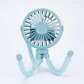 cheap Heating &amp; Cooling-Octopus Fan Easy to Carry Multi-Functional Folding Office Desktop Outdoor Camping Stroller Handheld Fan Baby Stroller Fan Hand Held Bicycle Portable FanVentilator Silent Outdoor Cooler Neck Fan