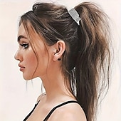 abordables Accessoires de coiffure-3 pièces, pinces à cheveux élégantes en strass brillant de qualité supérieure, boucles fixes pratiques pour queue de cheval à la mode, fournitures de fête décontractées pour femmes et filles,