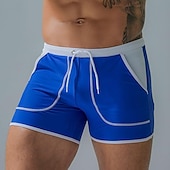 economico Costumi da Bagno per Uomini-Per uomo Boxer da surf Pantaloncini da mare Boxer da mare Collage A cordoncino Vita elastica Color Block Comfort Asciugatura rapida Breve Per eventi Spiaggia Fine settimana Di tendenza Informale