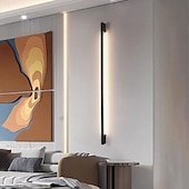 cheap Indoor Wall Lights-LED Bedside Wall Lamp Modern Long Strip Wall Light Indoor Acrylic Decoration Wall Sconce Background Linear Wall Mounted Lamp for Bedroom Living Room Study Corridor Dining Room 110-240V
