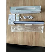 baratos Luzes de leitura-Lâmpada de mesa led recarregável de 1 unidade com controle de toque, luz de leitura led 2000mah operada por bateria, ímã de toque tricolor, removível e portátil