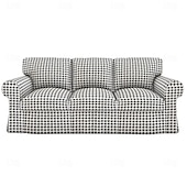 billiga Sofföverdrag-3-sits sofföverdrag 100% ren bomull blommigt kviltade överdrag för 3-sits soffa
