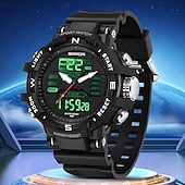 abordables Relojes digitales-Reloj digital SANDA para hombres deporte al aire libre moda reloj de pulsera cronómetro luminiscente reloj despertador cuenta regresiva reloj de TPU