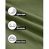 baratos Feriado-Homens Calção Shorts de linho Shorts de verão Shorts de praia Calças Capri Com Cordão Cintura elástica Bolso frontal Tecido Conforto Respirável Diário Feriado Para Noite Havaiana Boho Preto Branco