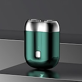 お買い得  その他クリーニング用品-男性用ミニ電動旅行用カミソリ USB充電式カミソリ 洗える刃 顔用 ひげ用カミソリ ポケット 車用 家庭用カミソリ