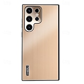Недорогие Чехлы для Samsung-телефон Кейс для Назначение SSamsung Galaxy S24 S23 S22 S21 Ultra Plus А55 А35 А25 А15 5Г A54 A34 A14 Samsung A13 5G A13 Кейс на заднюю панель Защита от удара ТПУ Металл