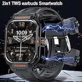 economico Smartwatch-Orologio intelligente 2 in 1 con auricolari smartwatch tws auricolare bluetooth cardiofrequenzimetro orologio sportivo orologio fitness