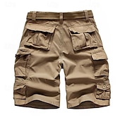 tanie Klasyczny-Męskie Spodenki Taktyczne Spodenki cargo Szorty Guziki Multi Pocket Równina Zdatny do noszenia Krótki Na zewnątrz Codzienny Wyjściowe Moda Klasyczny Zieleń wojskowa Żółty kamuflaż