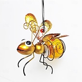 cheap Landscape Lights-LED Luminous Simulation Insect Iron Ornaments Creative Painted Handicraft Pendants with Long Wings Ants Butterflies Home Courtyard Garden Decoration Pendants  1PC