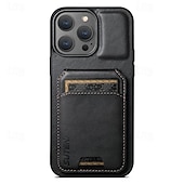 levne Pouzdra pro iPhone-Obal na telefon pro iPhone 16 iPhone 15 Pro Max Plus iPhone 14 13 12 11 Pro Max Plus zadní kryt s držákem magnetickým pro karty retro TPU PC PU kůže