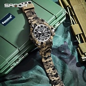 economico Orologi digitali-Orologio digitale SANDA da uomo Orologio sportivo all&#039;aperto moda casual cronometro luminoso sveglia impermeabile in TPU