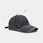 billiga Baseballkepsar-Dam Hatt Basebollkeps Bärbar Solskydd Andningsfunktion Gata Dagligen Helgen Ren färg Ren färg