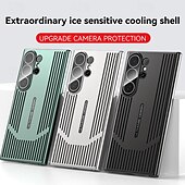 Недорогие Чехлы для Samsung-телефон Кейс для Назначение SSamsung Galaxy S24 Ultra S23 Ultra Кейс на заднюю панель Защитная пленка для объектива камеры Защита от удара броня Покрытие ПК