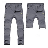 abordables Bas-Homme Pantalons de Chasse Pantalon de randonnée Pantalons d&#039;Extérieur Poche à Fermeture Éclair Conception détachable Uni Imperméable Protection UV Extérieur Quotidien Vêtements de rue Sports Mode