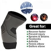 cheap Braces &amp; Supports-1PC Elbow Brace For Tendonitis And Tennis Elbow, Elbow Compression Sleeve, Tennis Elbow Brace For Women And Men, Adjustable Strap For Tennis Elbow, Weightlifting, Workouts, During Fitness Activity