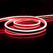 economico Strisce luminose COB-5m 10m 15m Luci al neon 600-3000 LED 2835 SMD Neon flessibile 8mm 1 pc Bianco caldo Bianco Rosso Strisce LED All&#039;aperto Impermeabile Vacanze 220-240 V